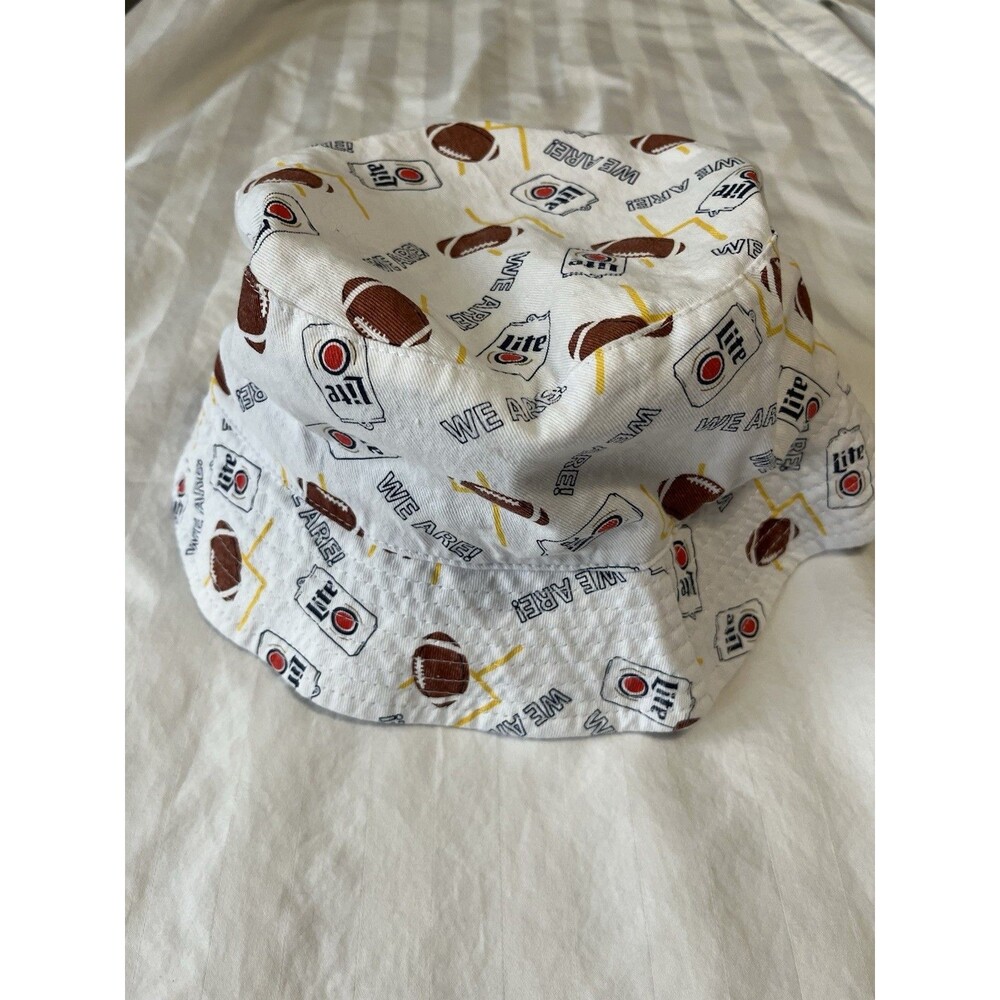 Penn State Miller Lite "We Are" Football Bucket Hat White All Over Print PSU